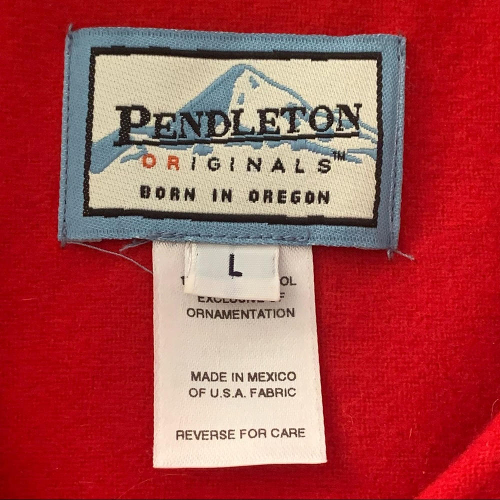 Pendleton Buttondown Longsleeves 100% Virgin Wool… - image 8